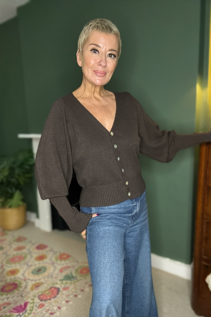 Balloon Sleeve Cardigan