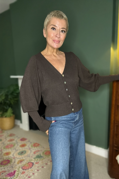 Balloon Sleeve Cardigan