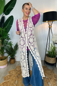 Crochet Maxi Waistcoat