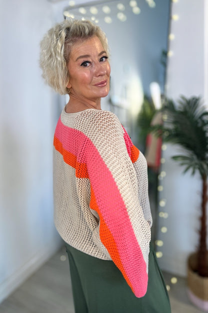 Phoenix Stripe Open Knit Jumper Special Offer