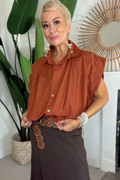 Bubble Hem Shirt