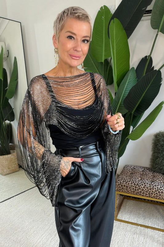PRE-ORDER Sia Overlay Diamanté Top