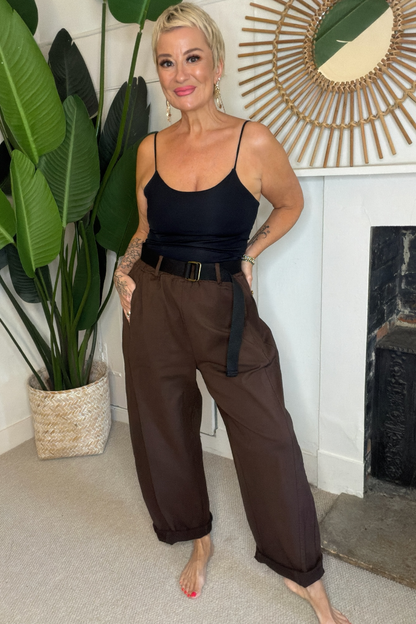 Barrel Leg Trousers