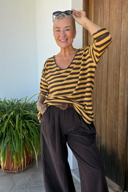 Stripe Slub Top