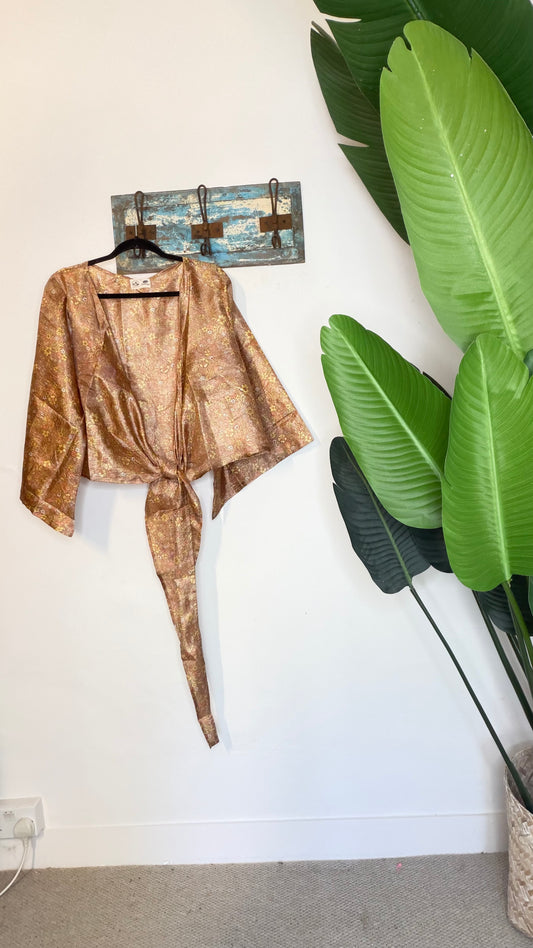 Sari Waterfall Wrap Drop Three