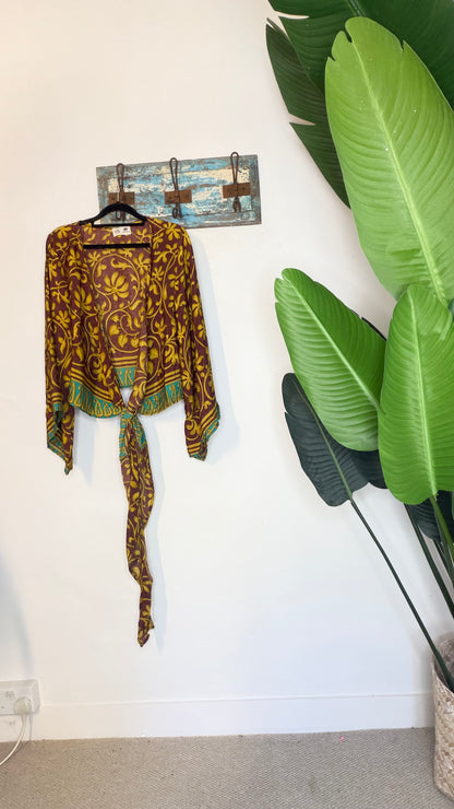 Sari Waterfall Wrap Drop Three