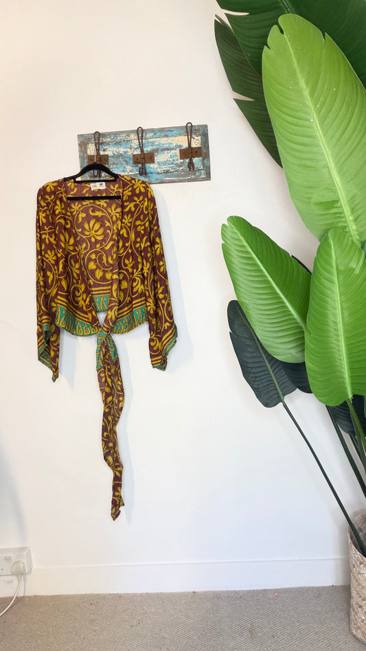 Sari Waterfall Wrap Drop Three