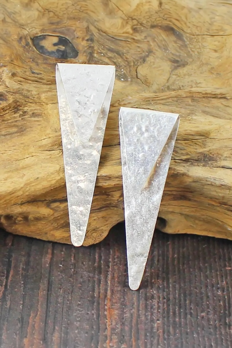 Triangle Fold Earrings