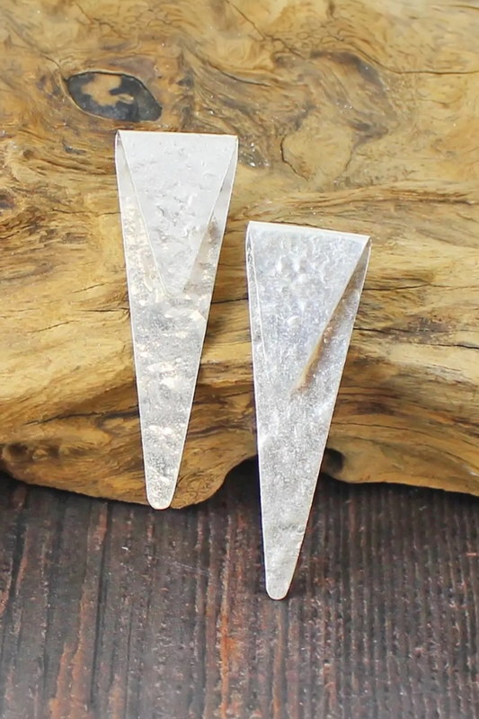 Triangle Fold Earrings