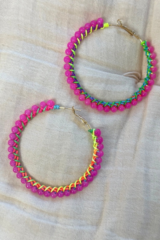 Candy Pop Large Hoop Earrings