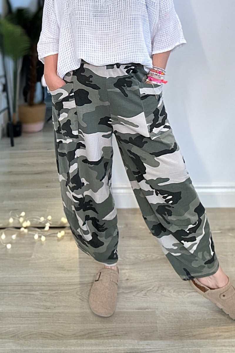 Camo Brooke Patch Pocket Balloon Pants