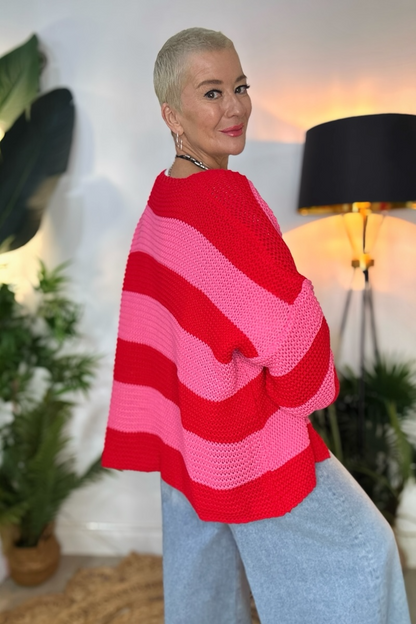 Fran Bold Striped Cardigan
