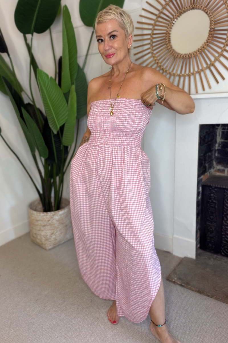 Gingham Jumpsuit