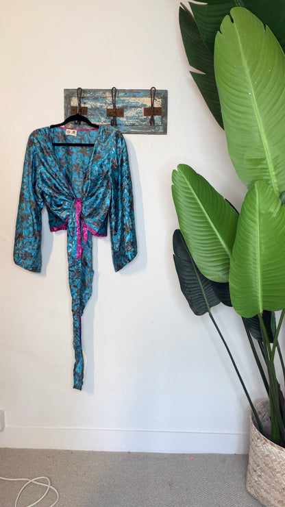 Sari Waterfall Wrap Drop Three