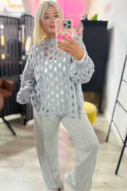 Pia Crochet Jumper