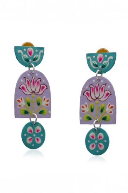 Padma Hand Painted Earrings