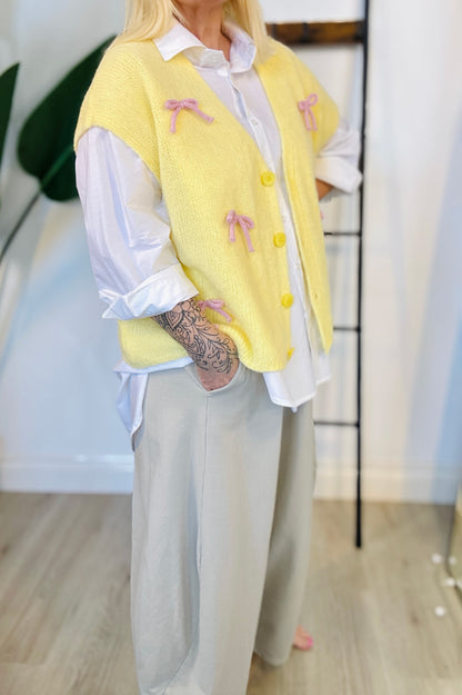 Bow Knitted Waistcoat