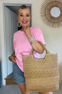 Woven Basket Bag