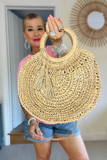 Circular Basket Bag