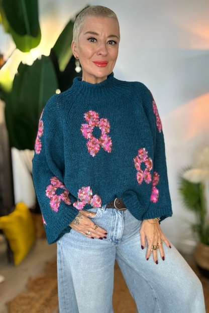 Rachel Multi Fleck Knitted Jumper