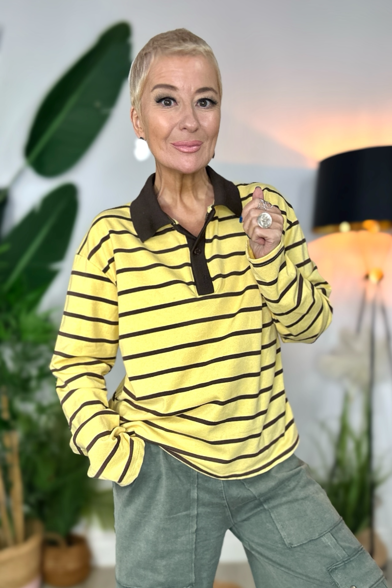 Stripe Rugby Shirt - Banana Split