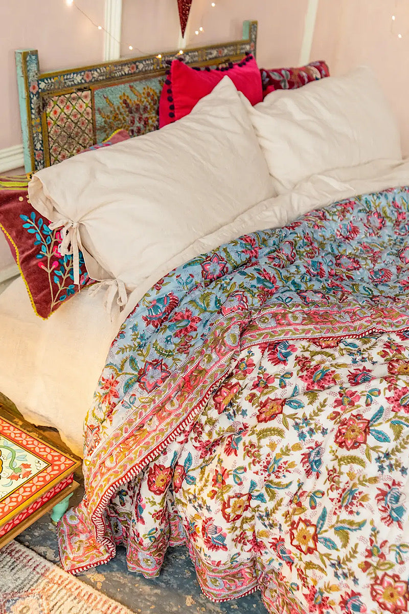 Joshika Blockprint Reversible Quilt