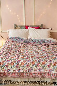 Joshika Blockprint Reversible Quilt