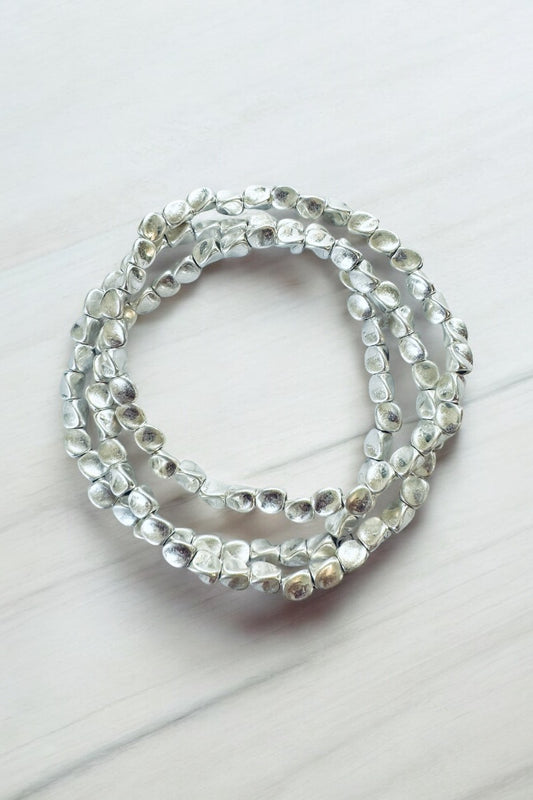 Silver Triple Strand Bracelet