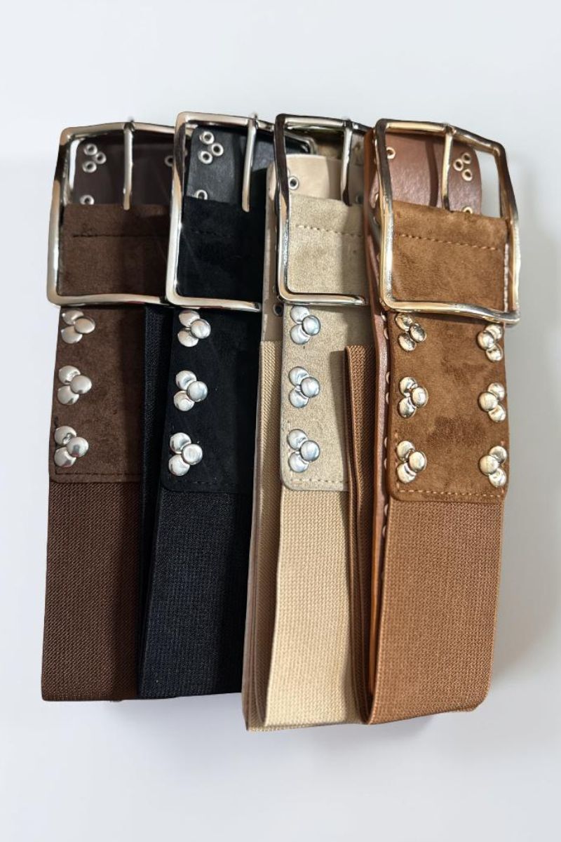 Rhodes Elasticated Studded Belt