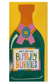 Let's Pop The Birthday Bubbles Card