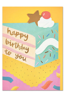 Happy Birthday Cake Card