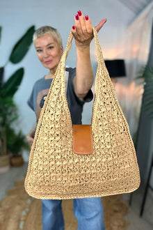 Sable Raffia Bag