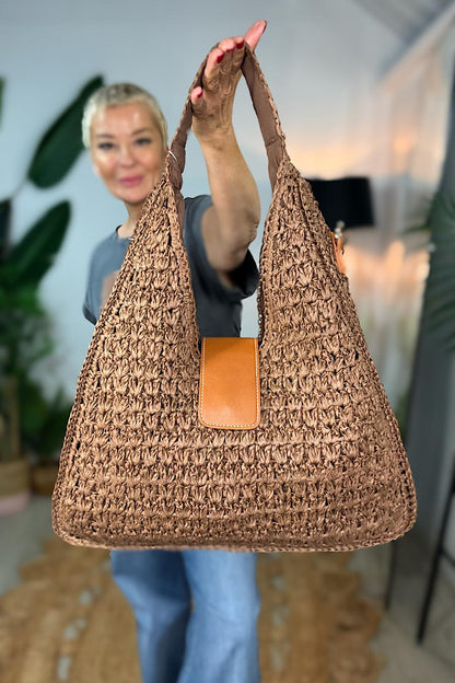 Sable Raffia Bag