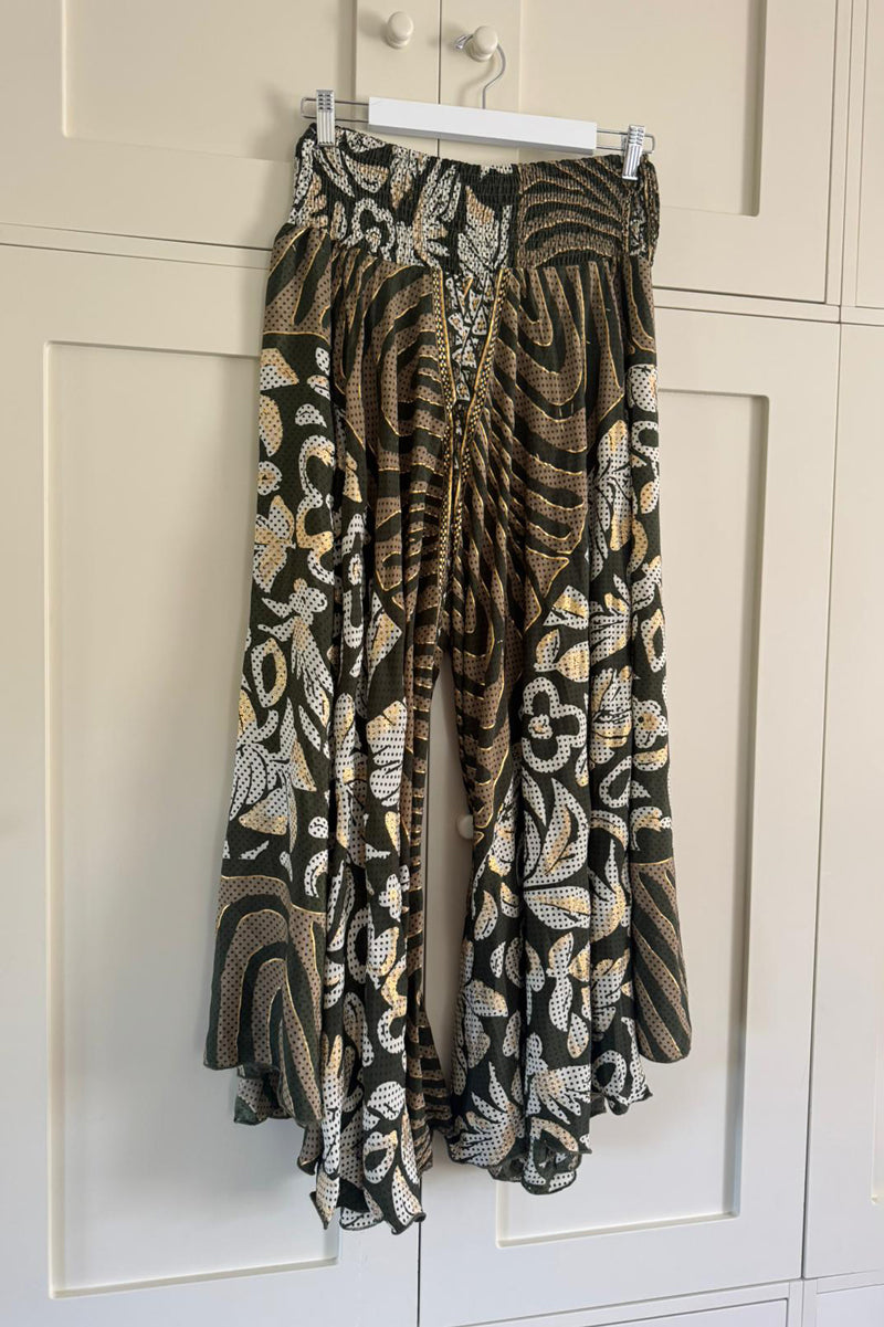 Flared Palazzo Trousers