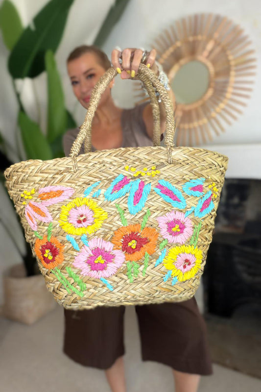 Botanic Bloom Basket Bag