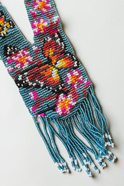 Beaded Butterfly Necklace