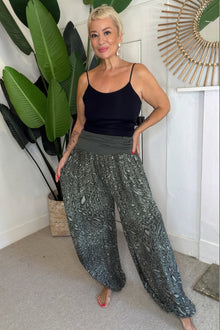 Leopard Print Harem Trousers
