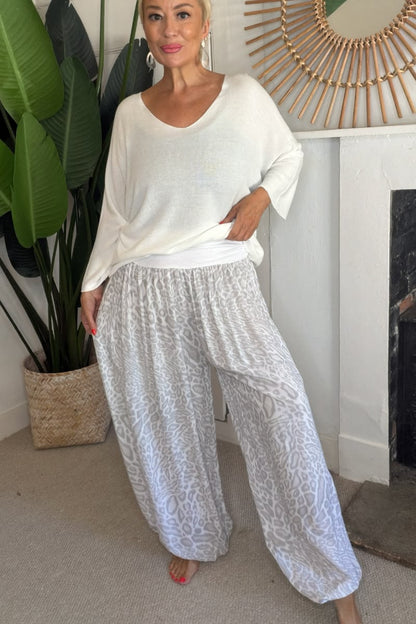 Leopard Print Harem Trousers