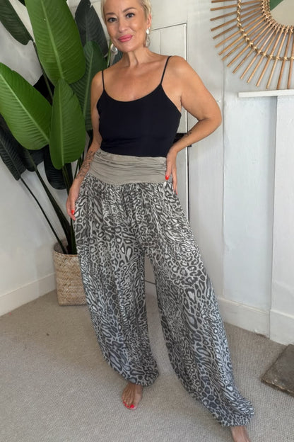 Leopard Print Harem Trousers