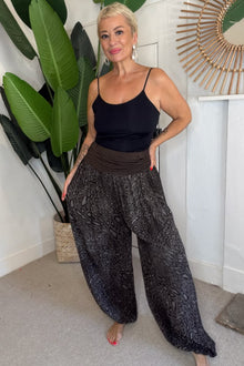 Leopard Print Harem Trousers