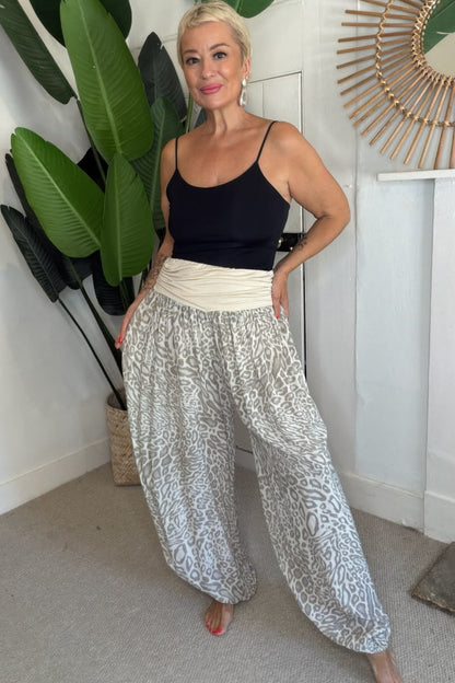 Leopard Print Harem Trousers