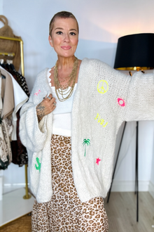 Premium Slouchy Motif Cardigan