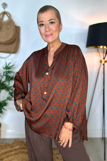 Florie Silk Mix Blouse