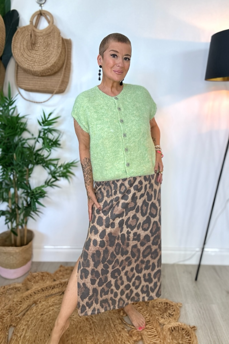 Nina Leopard Print Maxi Dress