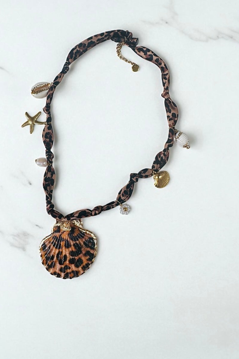 Animal Print Shell Necklace