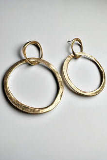 Hammered Circle Earrings