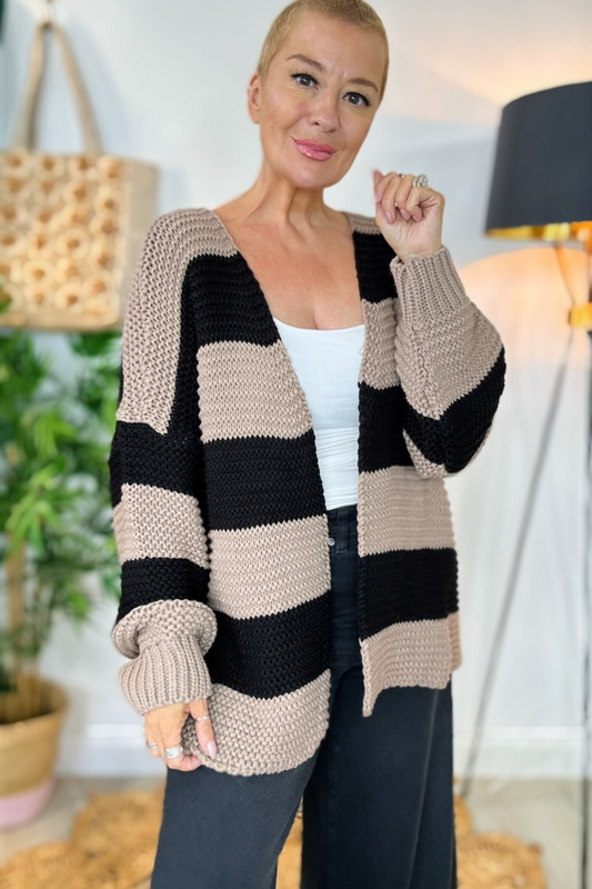 Fran Bold Striped Cardi