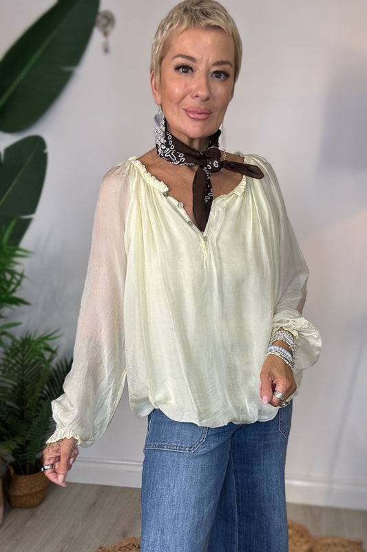 Liddie Silk Mix Top