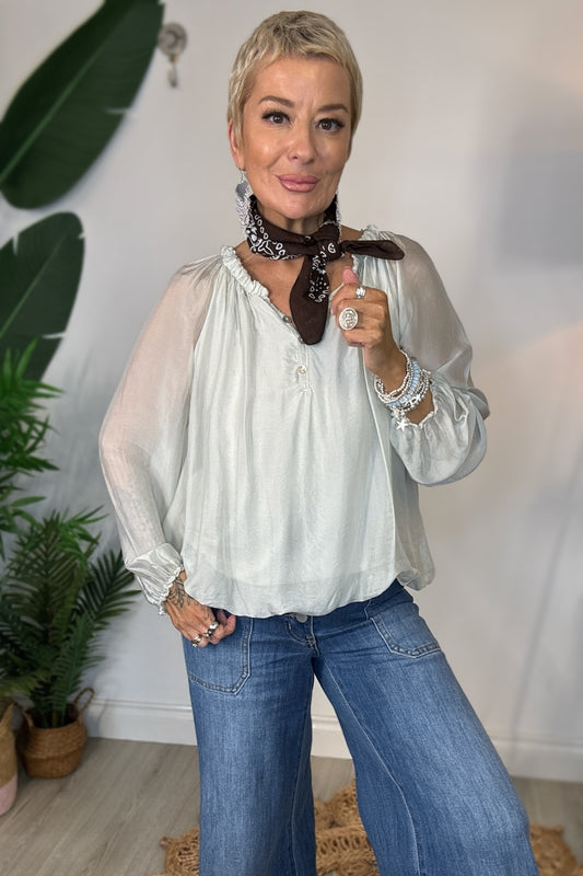 Liddie Silk Mix Top