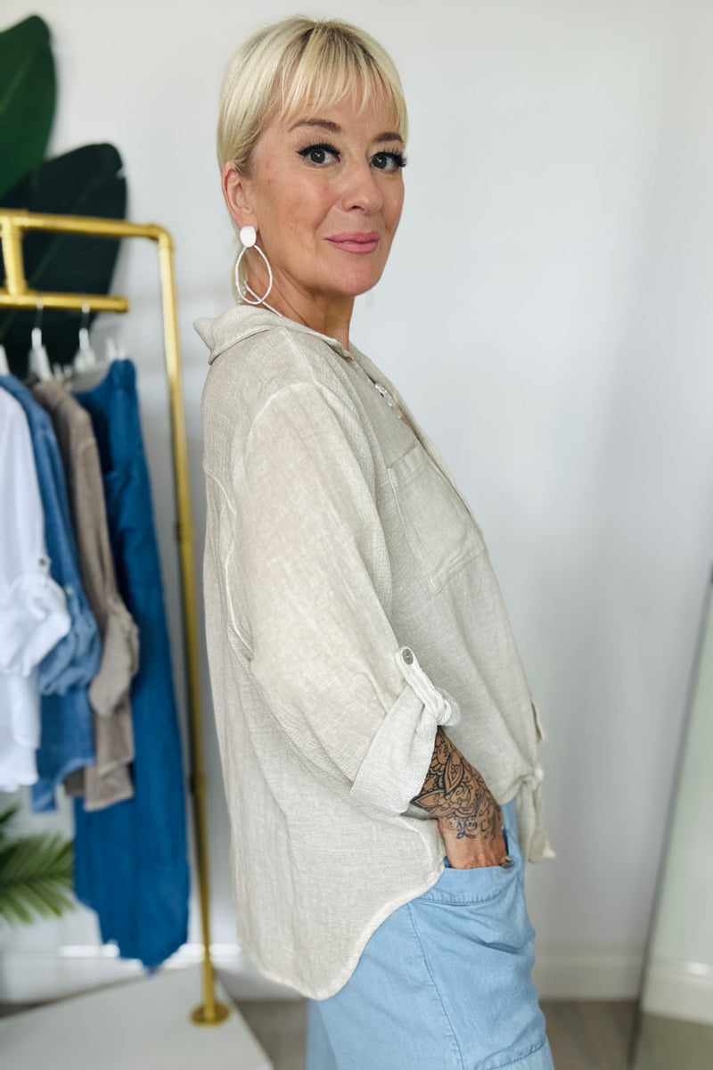 Sasha Tie-Front Shirt